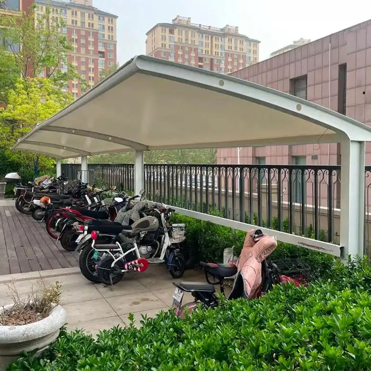 从化区膜结构电动车棚